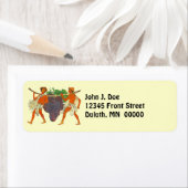 ギリシャのギリシャのトガパーティーおもしろい差出人住所ラベル ラベル (インサイチュ)