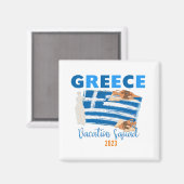 ギリシャのギリシャの休暇ヨーロッパ旅行グループマッチング マグネット (正面/裏面)