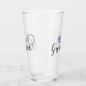 ギリシャのギリシャハート国旗 タンブラーグラス (左)