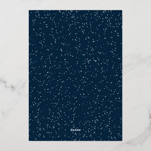 ギリシャのクリスマスと新年の海軍の4枚の写真 箔シーズンカード (裏面)