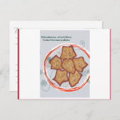 ギリシャのクリスマスの伝統 – メロマカロナ シーズンポストカード (正面/裏面)