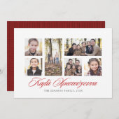 ギリシャのクリスマス写真コラージュカード シーズンカード (正面/裏面)