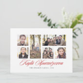 ギリシャのクリスマス写真コラージュカード シーズンカード (スタンド正面)