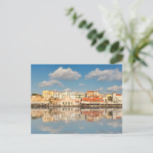 ギリシャのクレタに位置するChania's Venetian Harbor ポストカード