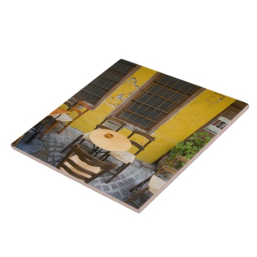 ギリシャのクレタ島とシャニアの旧市街3 タイル (側面)