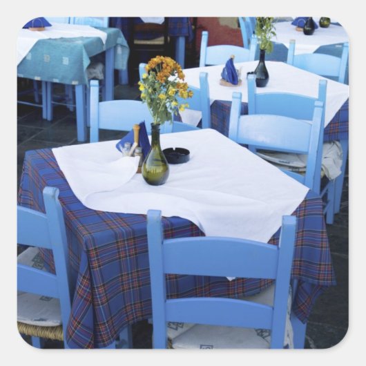 ギリシャのクレタ島とシャニアの旧市街 スクエアシール (正面)