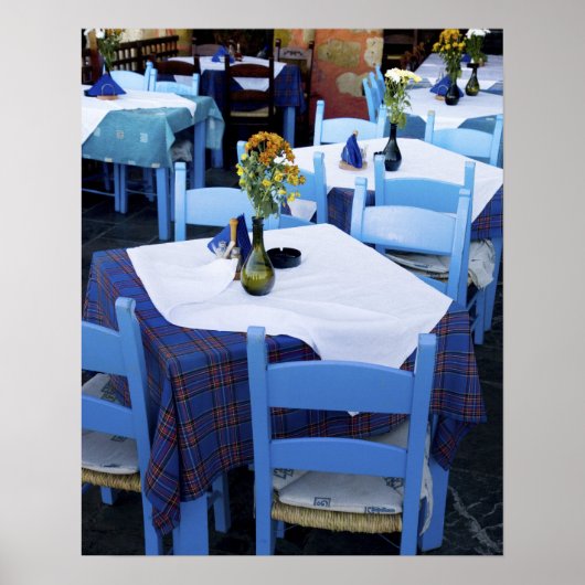 ギリシャのクレタ島とシャニアの旧市街 ポスター (正面)