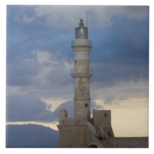 ギリシャのクレタ島とチャニア2の古い町 タイル (正面)