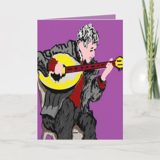 ギリシャのグリーティングカード / 誕生日おめでとう - Χρόνια Πολλ カード (正面)