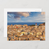 ギリシャのコルフの旧市街 ポストカード (正面/裏面)