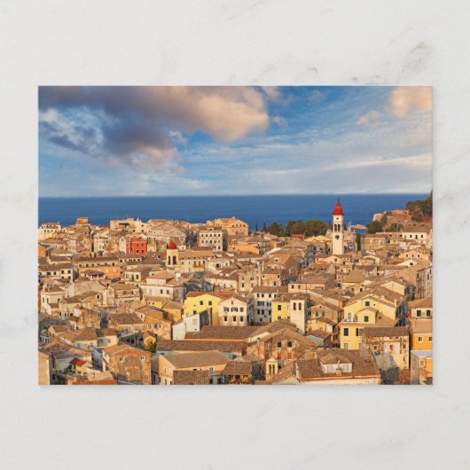 ギリシャのコルフの旧市街 ポストカード (正面)