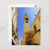 ギリシャのコルフ、セントスピリドン教会 ポストカード (正面/裏面)