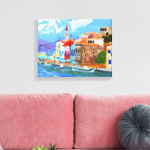 ギリシャのコーストキャンバス キャンバスプリント (インサイチュ (リビング))