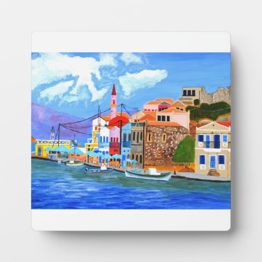 ギリシャのコーストテーブルプラーク フォトプラーク (正面)