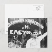 ギリシャのコーヒーショップのオーナー1937 ポストカード (正面/裏面)
