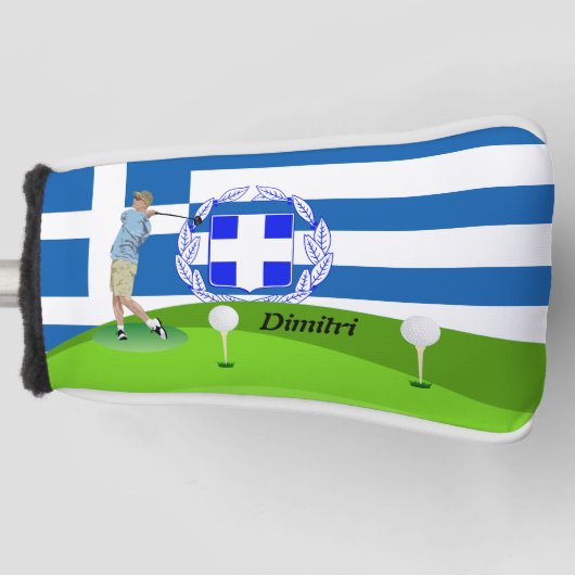ギリシャのゴルファー ゴルフヘッドカバー (正面)