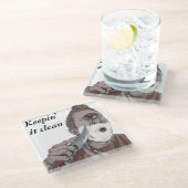 ギリシャのサイクロプスナイフシェービングガラス飲料用コースター ガラスコースター (アングル)