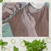 ギリシャのサイクロプスナイフシェービングファンタジーアートタオル キッチンタオル (折り畳み)