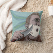 ギリシャのサイクロプスナイフシェービングファンタジーアート枕 クッション (ブランケット)