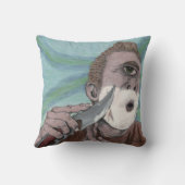 ギリシャのサイクロプスナイフシェービングファンタジーアート枕 クッション (裏面)