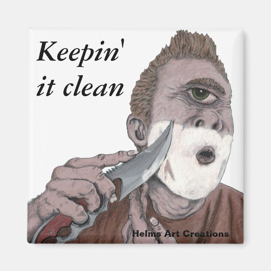 ギリシャのサイクロプスナイフシェービング冷凍機磁石 マグネット (正面)