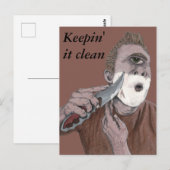 ギリシャのサイクロプスナイフシェーブアートポストカードファンタジー ポストカード (正面/裏面)