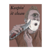 ギリシャのサイクロプスナイフシェーブアートポストカードファンタジー