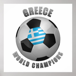 ギリシャのサッカーのチャンピオン ポスター