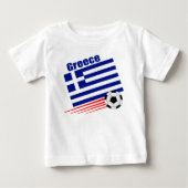 ギリシャのサッカーチーム ベビーTシャツ (正面)