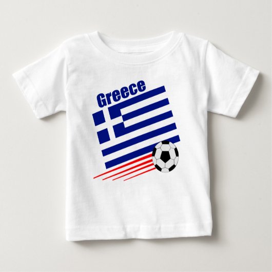 ギリシャのサッカーチーム ベビーTシャツ (正面)