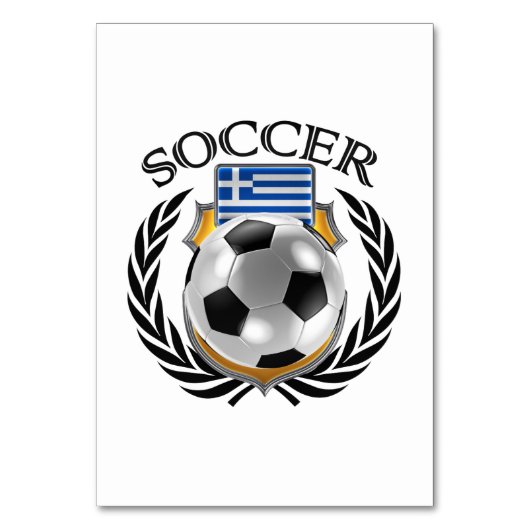 ギリシャのサッカー2016ファンのギア テーブルナンバー (裏面)