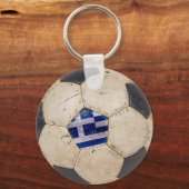 ギリシャのサッカー キーホルダー (正面)