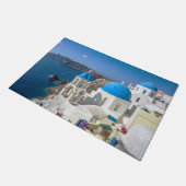 ギリシャのサントリーニにある教会 ドアマット (アングル)