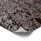 ギリシャのサントリーニの美しい路地 ポスター (角)