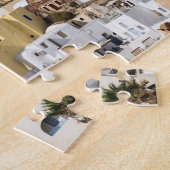 ギリシャのサントリーニの街並み ジグソーパズル (側面)