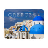 ギリシャのサントリーニの街並み マグネット (横)
