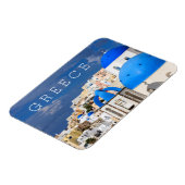 ギリシャのサントリーニの街並み マグネット (左側)