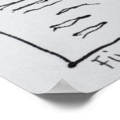 ギリシャのサントリーニ島フィラ ポスター (角)