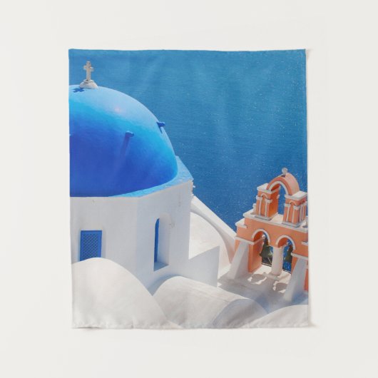 ギリシャのサントリーニ島 タペストリー (正面)