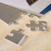 ギリシャのサントリーニ市青ドーム30-pc ジグソーパズル (側面)