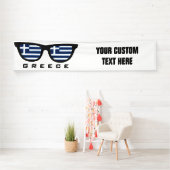 ギリシャのシェードカスタム文字とカラーバナー 横断幕 (インサイチュ)