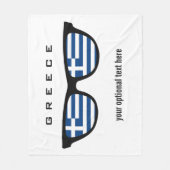 ギリシャのシェードカスタム文字とカラーフリースブランケット フリースブランケット (正面)