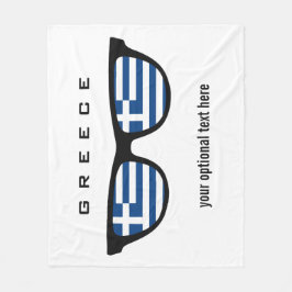 ギリシャのシェードカスタム文字とカラーフリースブランケット フリースブランケット
