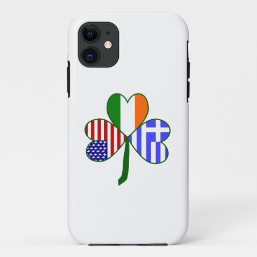 ギリシャのシャムロック Case-Mate iPhoneケース (裏面)