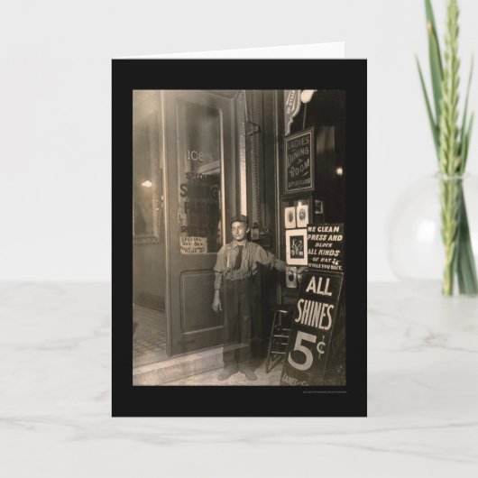 ギリシャのシューシャインボーイ1908 カード (正面)