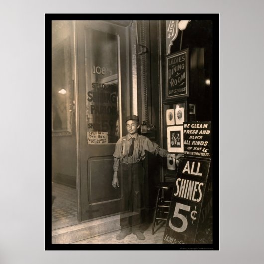 ギリシャのシューシャインボーイ1908 ポスター (正面)