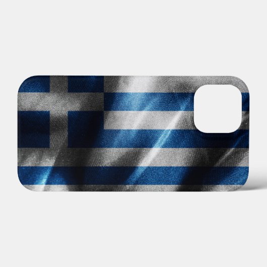 ギリシャのシルク旗 Case-Mate iPhoneケース (裏面 (横))