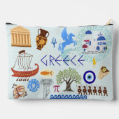 ギリシャのシンボル旅行愛好家 アクセサリーポーチ (裏面)