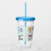 ギリシャのシンボル旅行愛好家 アクリルタンブラー (右)