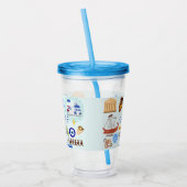 ギリシャのシンボル旅行愛好家 アクリルタンブラー (左)